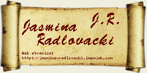 Jasmina Radlovački vizit kartica